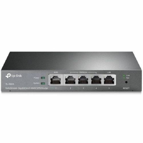 Router VPN SafeStream Gigabit TP-Link Omada TL-R605/ 5 Puertos Multi-WAN