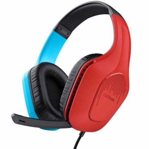 Auriculares Gaming con Micrófono Trust Gaming GXT 416S Zirox/ Jack 3.5/ Azules y Rojos