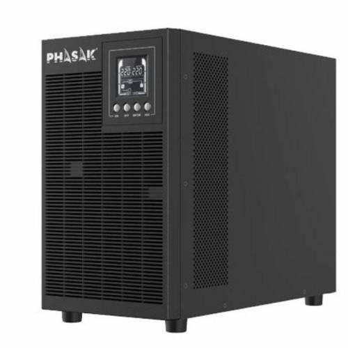 SAI Online Phasak 3000 VA Online LCD/ 3000VA-2700W/ 4 Salidas/ Formato Torre