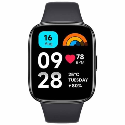 Smartwatch Xiaomi Redmi Watch 3 Active/ Notificaciones/ Frecuencia Cardíaca/ Negro