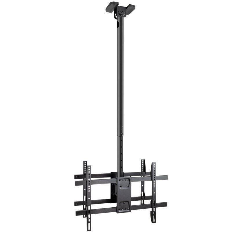 Soporte de Techo Giratorio/ Inclinable/ Nivelable TooQ LPCE2286TSLI-XL-B para 2 TV de 43-86'/ hasta 100kg