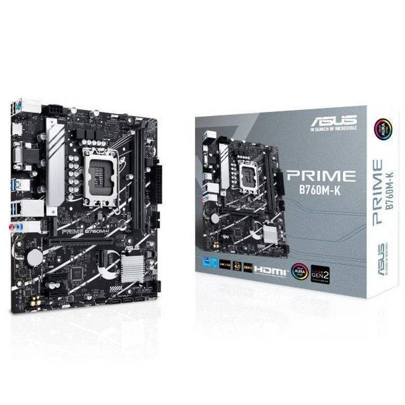 Placa Base Asus PRIME B760M-K Socket 1700/ Micro ATX