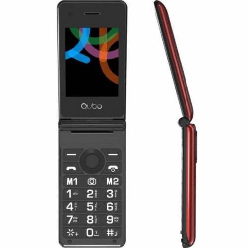 Teléfono Móvil Qubo X-28RD para Personas Mayores/ Rojo