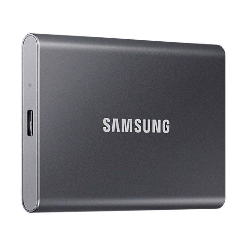 Disco Externo SSD Samsung Portable T7 2TB/ USB 3.2/ Gris