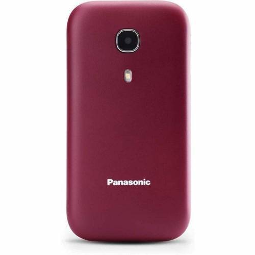 Teléfono Móvil Panasonic KX-TU400EXR para Personas Mayores/ Rojo Granate