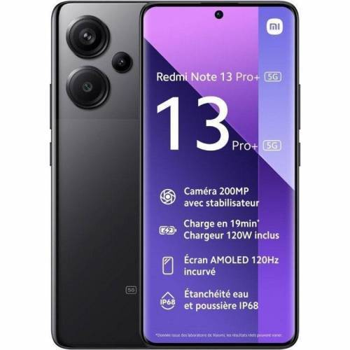 Smartphone Xiaomi Redmi Note 13 Pro+ NFC 8GB/ 256GB/ 6.67'/ 5G/ Negro