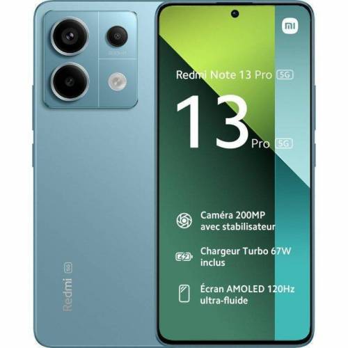 Smartphone Xiaomi Redmi Note 13 Pro NFC 8GB/ 256GB/ 6.67&#039;/ 5G/ Verde Azulado