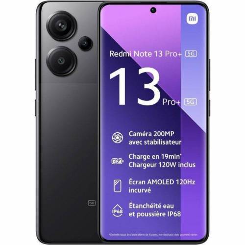 Smartphone Xiaomi Redmi Note 13 Pro+ NFC 8GB/ 256GB/ 6.67&#039;/ 5G/ Negro