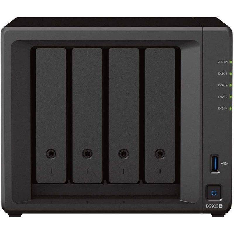 NAS Synology Diskstation DS923+/ 4 Bahías 3.5'- 2.5'/ 4GB DDR4/ Formato Torre