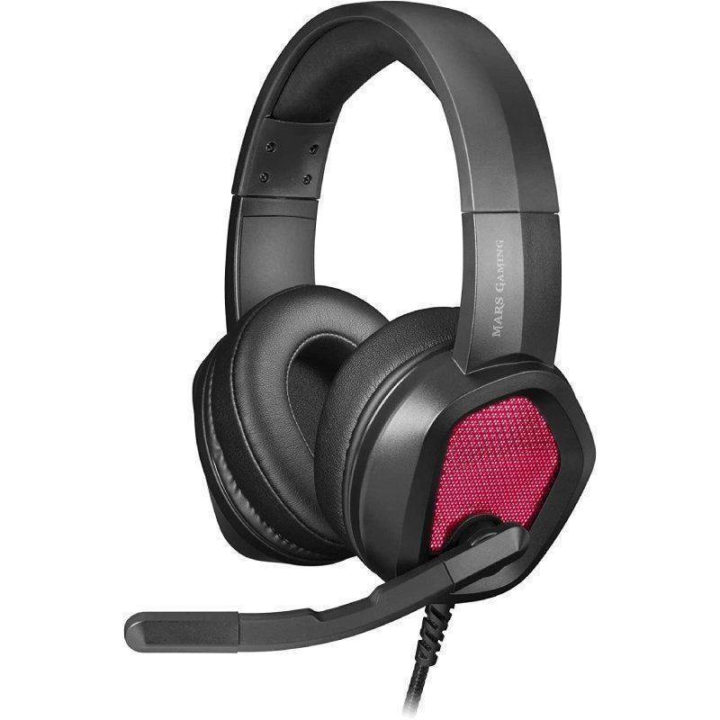 Auriculares Gaming con Micrófono Mars Gaming MH320/ Jack 3.5/ Negros