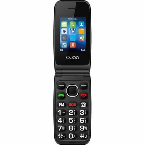 Teléfono Móvil Qubo NEONW-SOS para Personas Mayores/ Negro