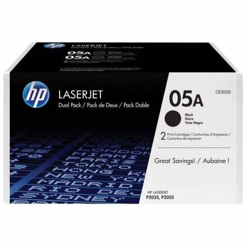 Tóner Original HP nº05A Multipack/ 2x Negro