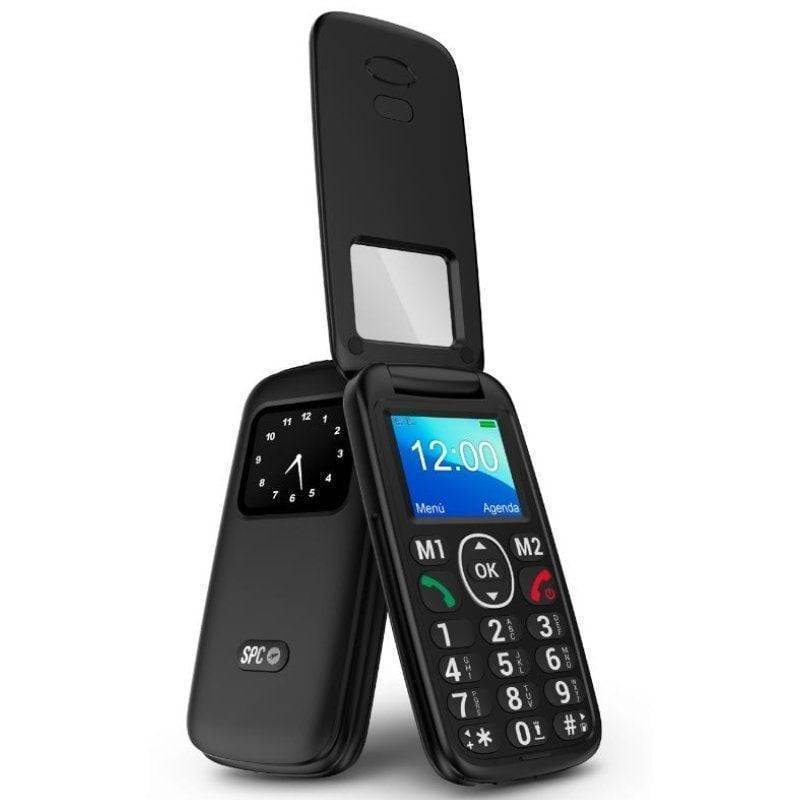 Teléfono Móvil SPC Titan View para Personas Mayores/ Negro