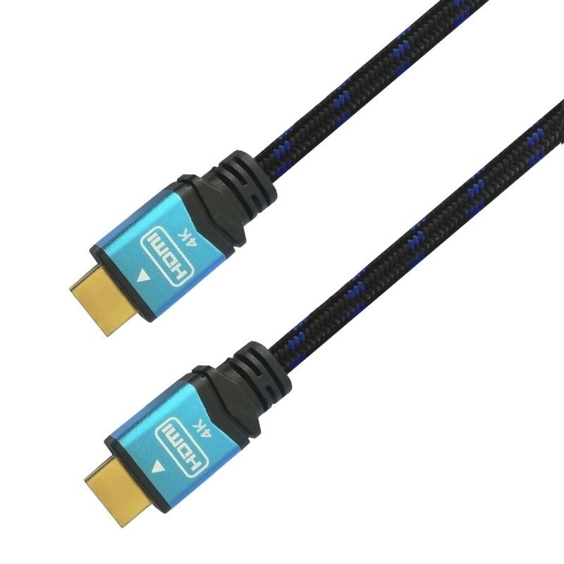 CABLE HDMI 2.0 4K 1M NEGRO/AZUL